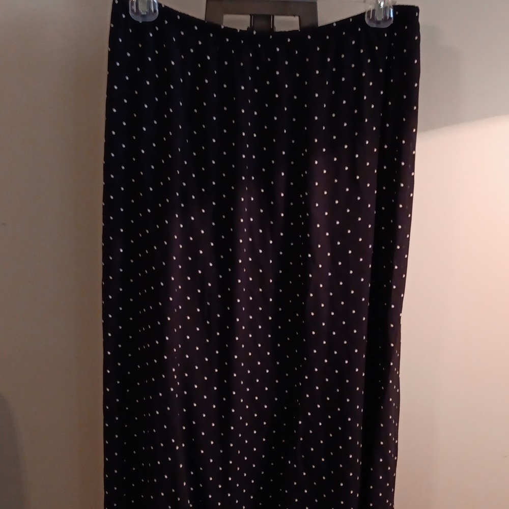 Elegant Black Polka Dot Skirt- Francesca Rose L